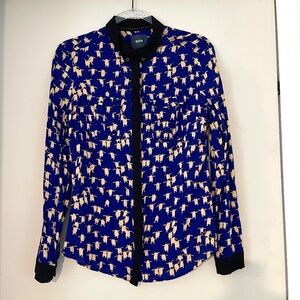Anthropologie Maeve Button up Penguin Blouse